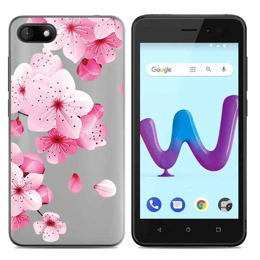 Peach Blossom Принципиально Wiko Harry 2 чехол силиконовый чехол на заднюю панель телефона Wiko Sunny 3 чехол мягкий, симпатичный, из ТПУ Живопись чехол housse pour Wiko sunny 3 крышка - Цвет: Peach Blossom
