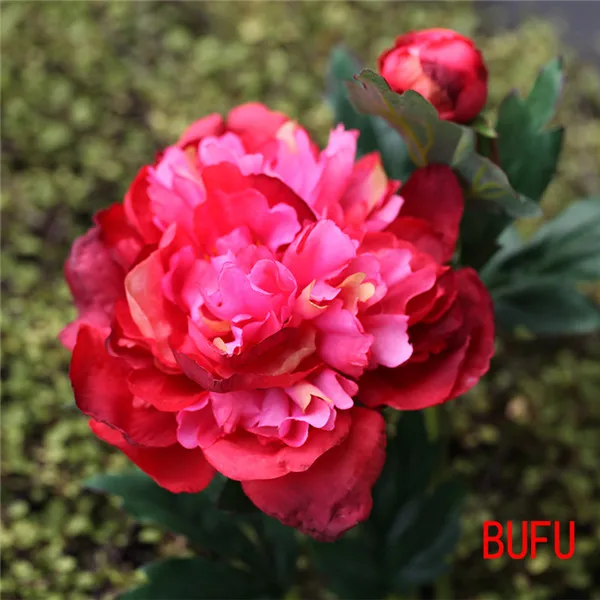 

Искусственные цветы пионы YO CHO, шелк, 2 головки