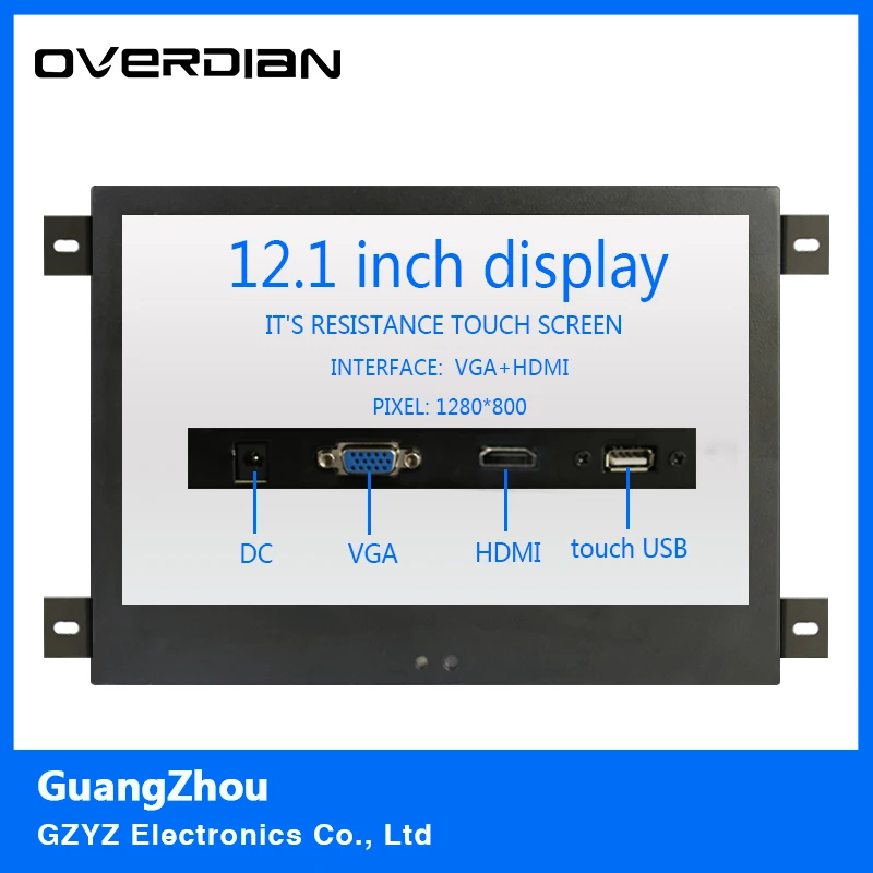 12 1/12 &quotVGA/USB/HDMI интерфейс с металлическим корпусом фиксированное ухо