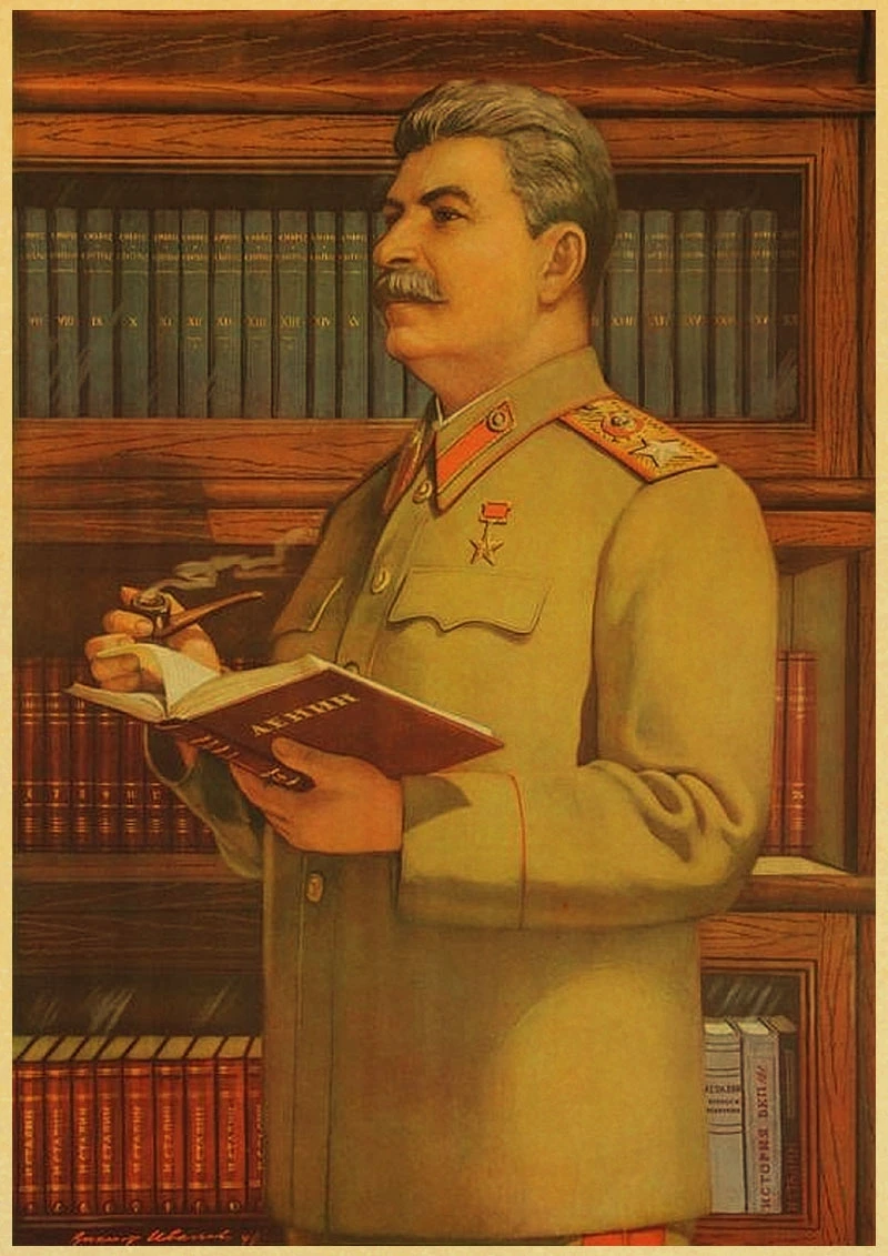 D57 Вторая мировая война, русский Камрад Иосиф Сталин, ленинистская политика, СССР, CCCP плакат на стену в стиле ретро, Декор - Цвет: D57