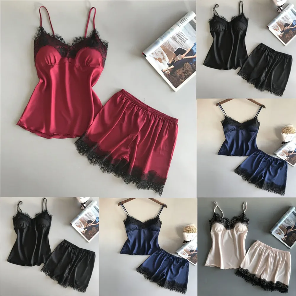 Модное сексуальное атласное женское нижнее белье Babydoll ночная рубашка женская