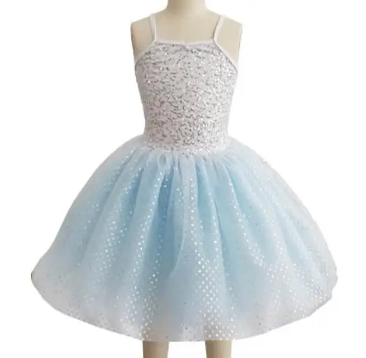 

blue white sequin adult kids Ballet Dance Tutu Ballerina Girls Ballet ballet dress leotard long tutu