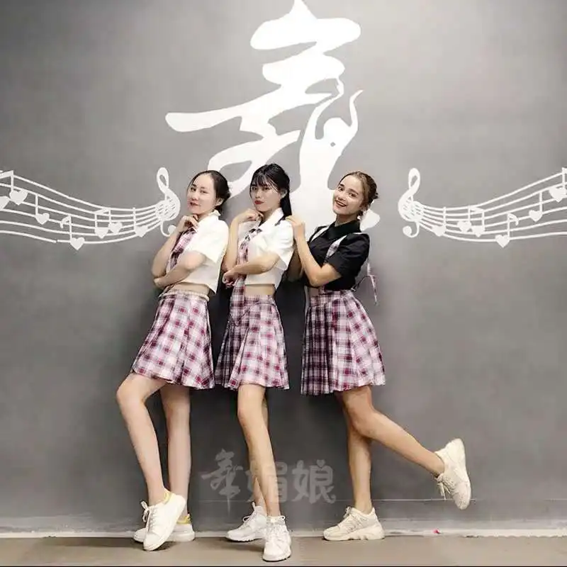 Kpop Корейская сценическая одежда для пения знаменитостей Женская Студенческая