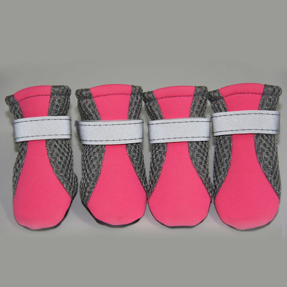 4 шт./компл. Демисезонная обувь для собак защитные Нескользящие ботинки щенков