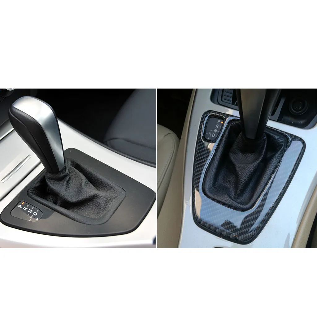 Glossy Carbon Fiber Gear Shift Box Panel Cover for BMW E90 Car Auto Lever Decoration Stickers Trim For E92 2.0# | Автомобили и