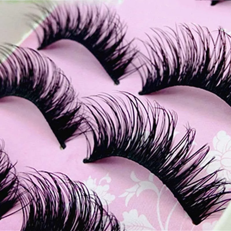 5 пары накладных ресниц натуральные длинные черные ресницы для макияжа густые