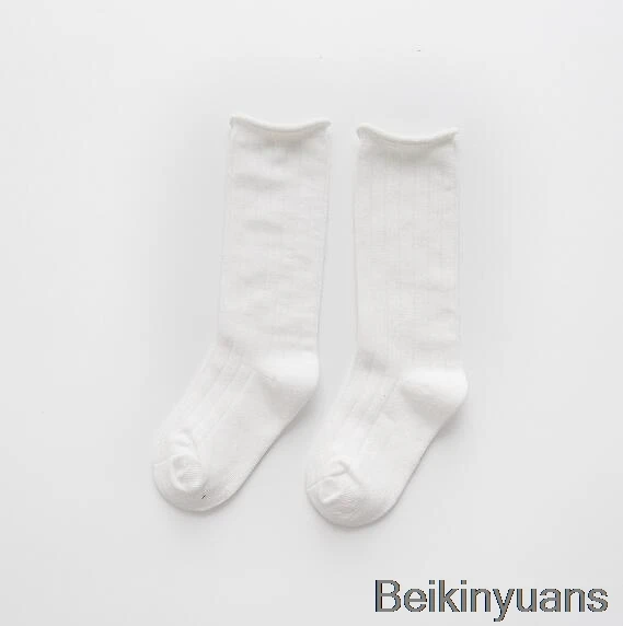 White Хлопковые детские носки принцессы для девочек детские гольфы с кружевными бабочками удобные мягкие гетры хорошо сохраняют тепло - Цвет: White