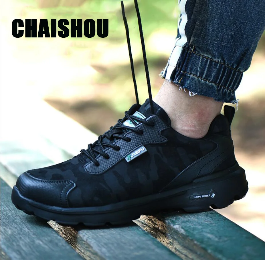Рабочие ботинки CHAISHOU для мужчин и женщин пара дышащих ботинок со шнуровкой