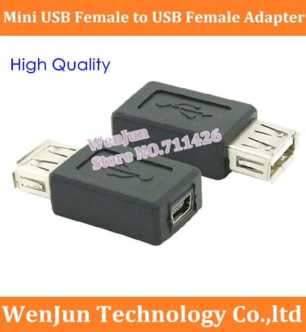 NEW  Mini USB  Female to USB Female Adapter Converter High Quality mini 5 Pin to USB 2.0 conventor