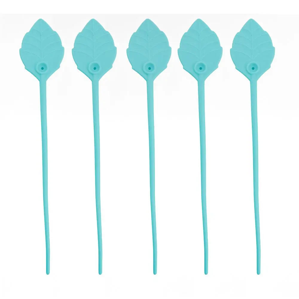 5 шт./лот креативные силиконовые зажимы в виде листьев для пищевых закусок