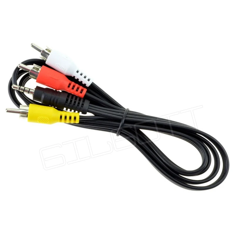 Совершенно новый переходник с 3 5 мм на RCA Штекерный адаптер аудио преобразователь