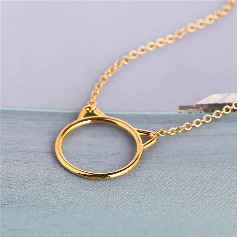 10 шт./лот простой Дизайн головой кошки кулон Цепочки и ожерелья Jewelry Крошечный