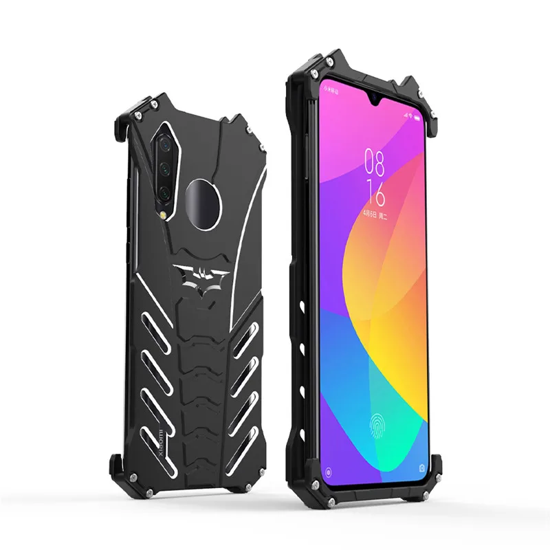 

R-JUST Metal Case For Xiaomi CC9 CC9e Aluminum Shockproof Drop-Proof Cover Armor Anti-Knock Shell RJ01