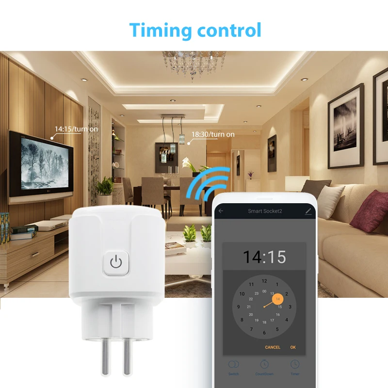 KMAX умная розетка WiFi беспроводной пульт дистанционного управления адаптер