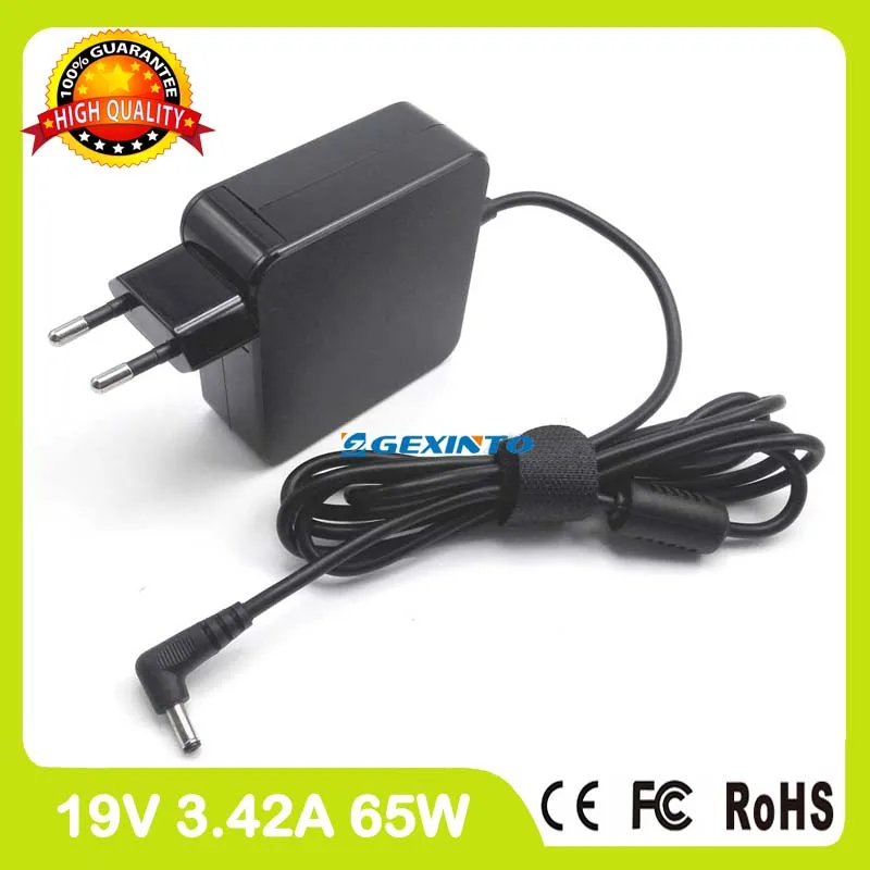 

Зарядное устройство для ноутбука Asus BX310UQ BX430UA F302LJ F302UJ F302UV F402BP F456UB F456UF F456UJ, европейская вилка, 65 Вт, 19 в, 3,4а