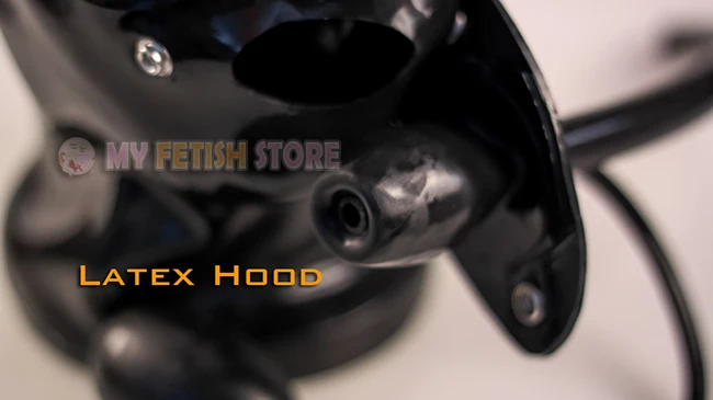 (RD1086)Luxury Customize Handmade Latex Rubber Hood Set With Eye-mask And Gag Fetish Wear