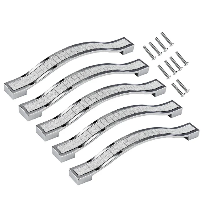 128 мм серебро кухонный шкаф ручка Кристалл Шкаф Потяните ящика комод купе ручкой