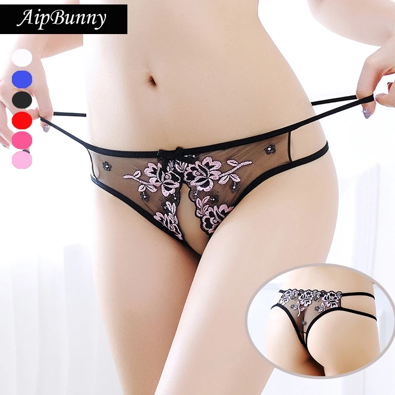 

AipBunny женские сексуальные кружевные невидимые прозрачные трусики с цветочным принтом для девушек, женское нижнее белье с пуш-ап, сексуально...
