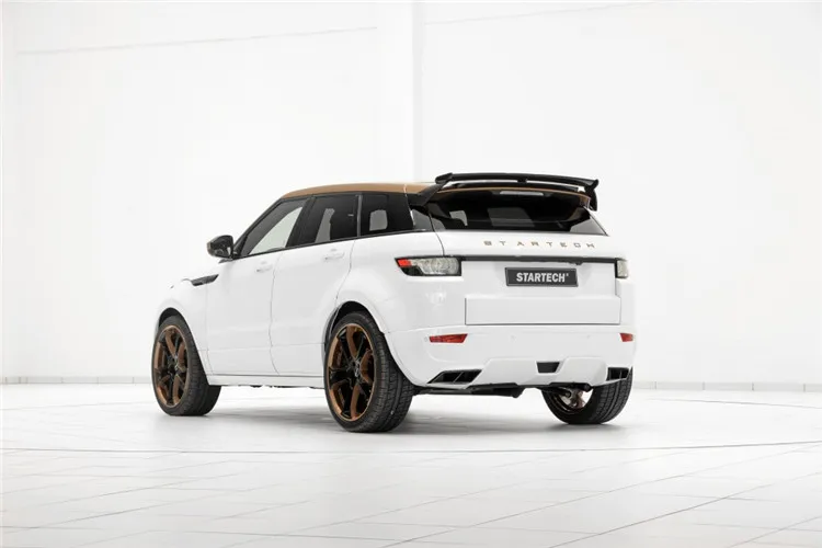 Углеродного волокна CRA заднее крыло Спойлеры ствола губы 4 шт. пригодный для Land Rover Range Rover EVOQUE 2012 2013