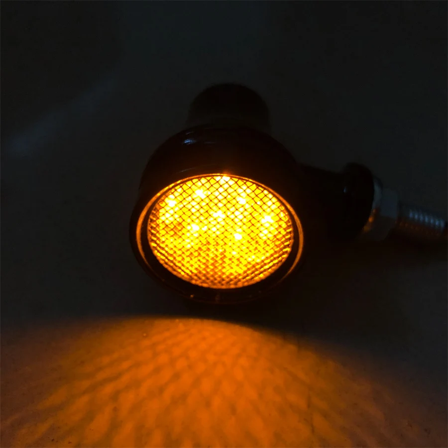 1 пара ретро Универсальный мотоциклетный индикатор поворота световая сетка