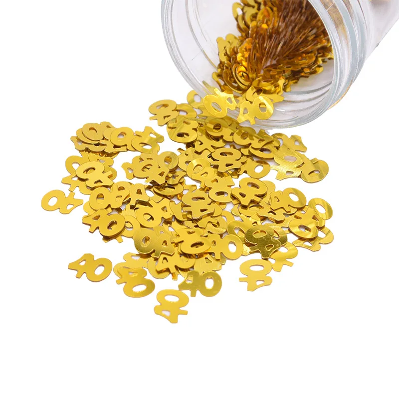 

Gold Digitals 16 18 30 40 50 60 Confetti Happy Birthday Wedding Party Numbers Table Scatters Decor Sprinkle Party Supplies
