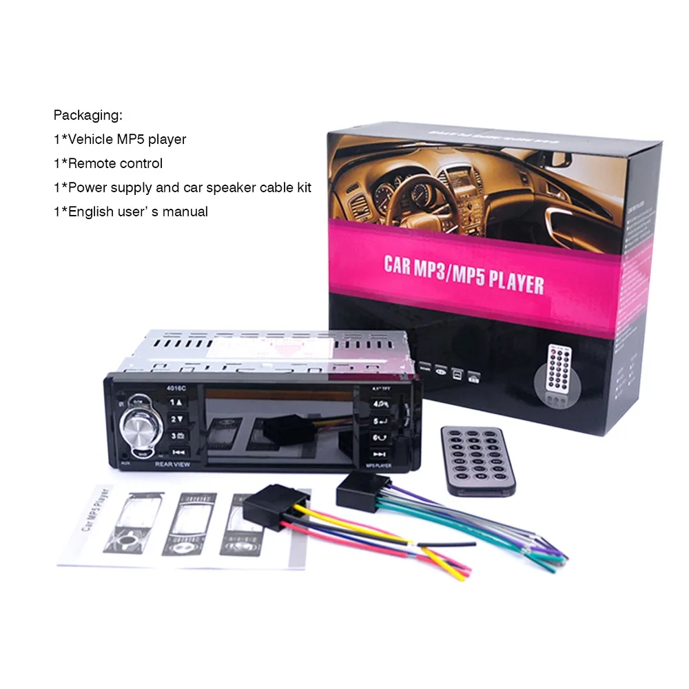 Новый 12V автомобильный MP4 MP5 плеер Поддержка заднего вида Камера 4 1 &quotTFT HD цифровой