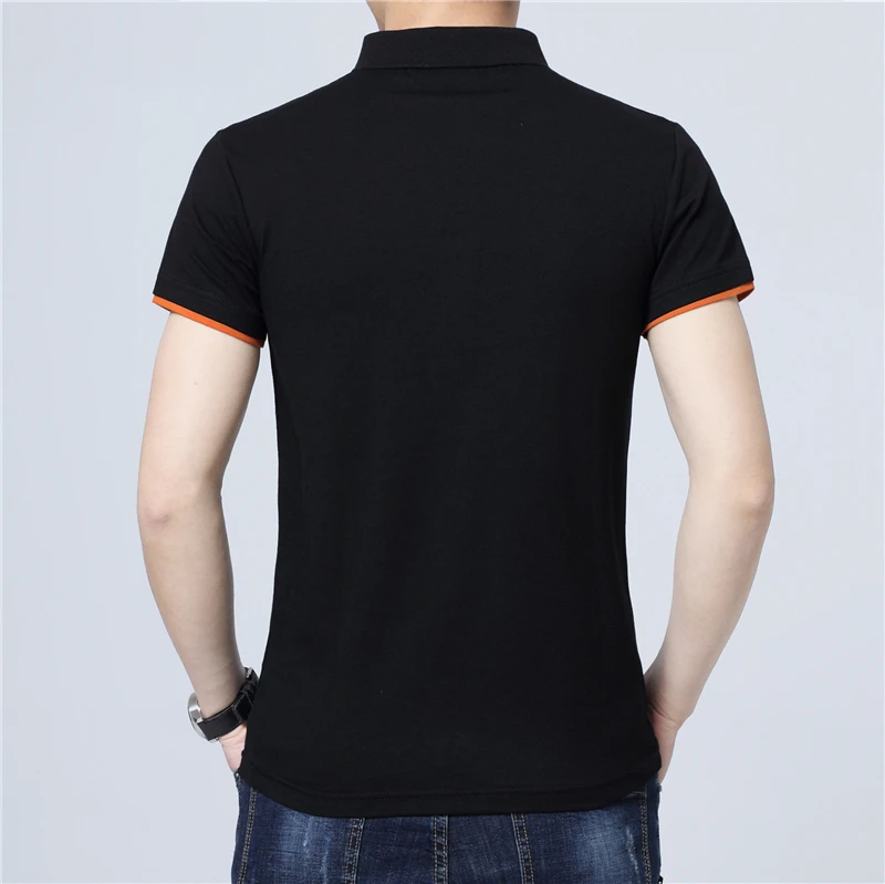 ARCSINX Slim Fit Polo рубашка мужская большой размер 5XL 4XL 3XL короткий рукав Летняя мужская рубашка поло белая хлопковая Мужская Поло Плюс размер поло