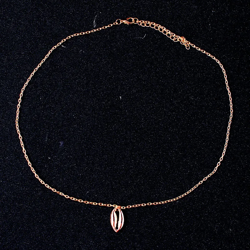 Винтажное модное ожерелье из сплава с ракушками и золотыми для женщин подвеска в