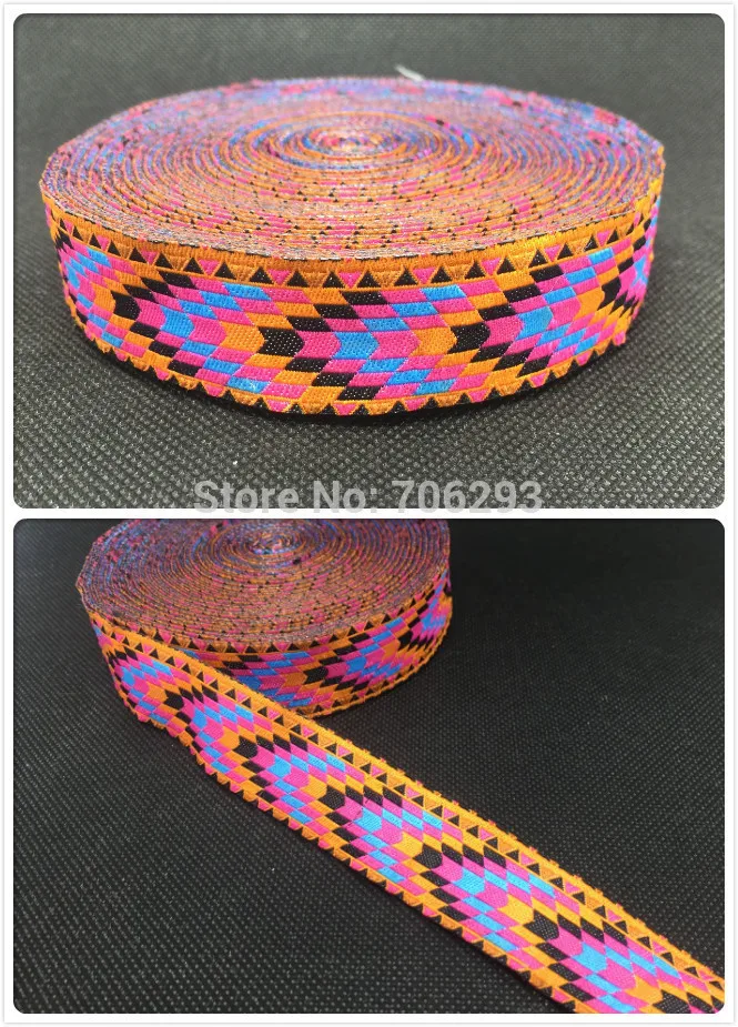 HOT!!! 2015 NEW wholesale 7/8'' 22mm Wide unique geometric arrow Woven Jacquard Ribbon dog chain accessories 10yards/lot | Дом и сад