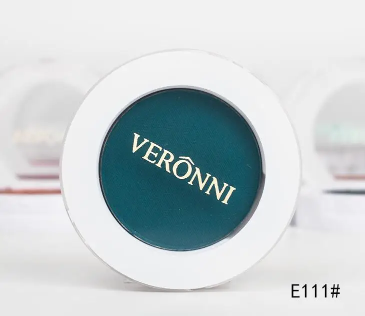 E111 VERONNI пюре картофеля тени для век прессованная пудра один Цвет Палитра матовый мерцающий блеск цвета 240 шт./лот DHL бесплатно - Цвет: E111
