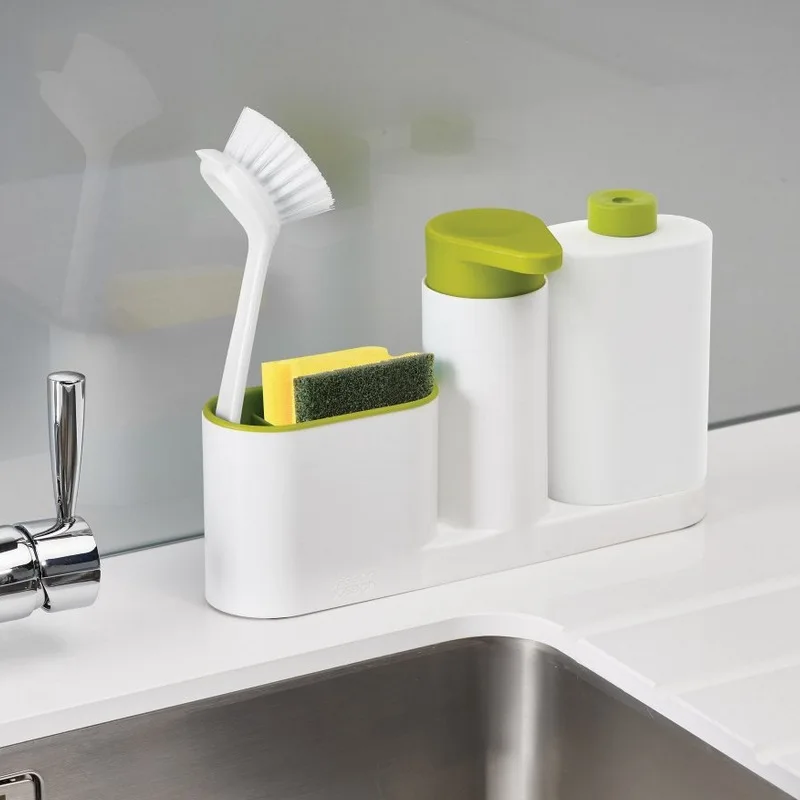 Multifunctional Kitchen Bathroom Storage Rack Home Sink Soap Detergent Hand Sanitizer Three-Piece | Дом и сад