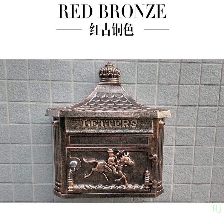 

Garden decor / Villa mailbox / newspaper boxes / European-mail / outdoor pastoral retro-mail / message box / mailbox/Home decor