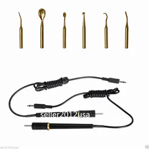 Бесплатная доставка 6 зубных электрических восковых наконечников набор + 2 сменных восковых ножа Ручка Карандаш