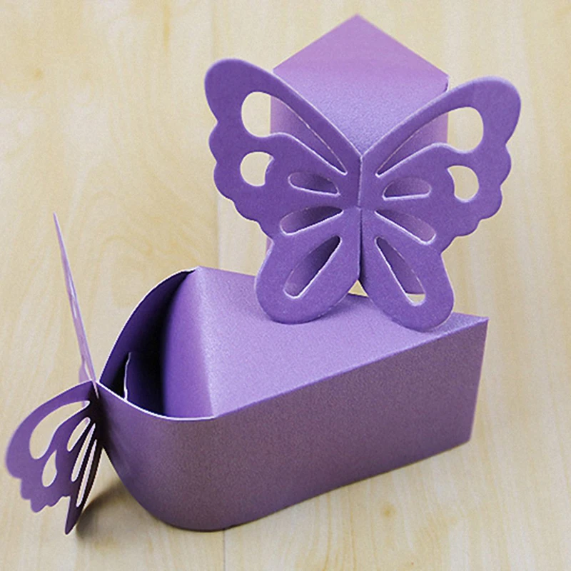 50 шт. Великолепная бумажная бабочка фотокрем слоновая кость свадебные сувениры и