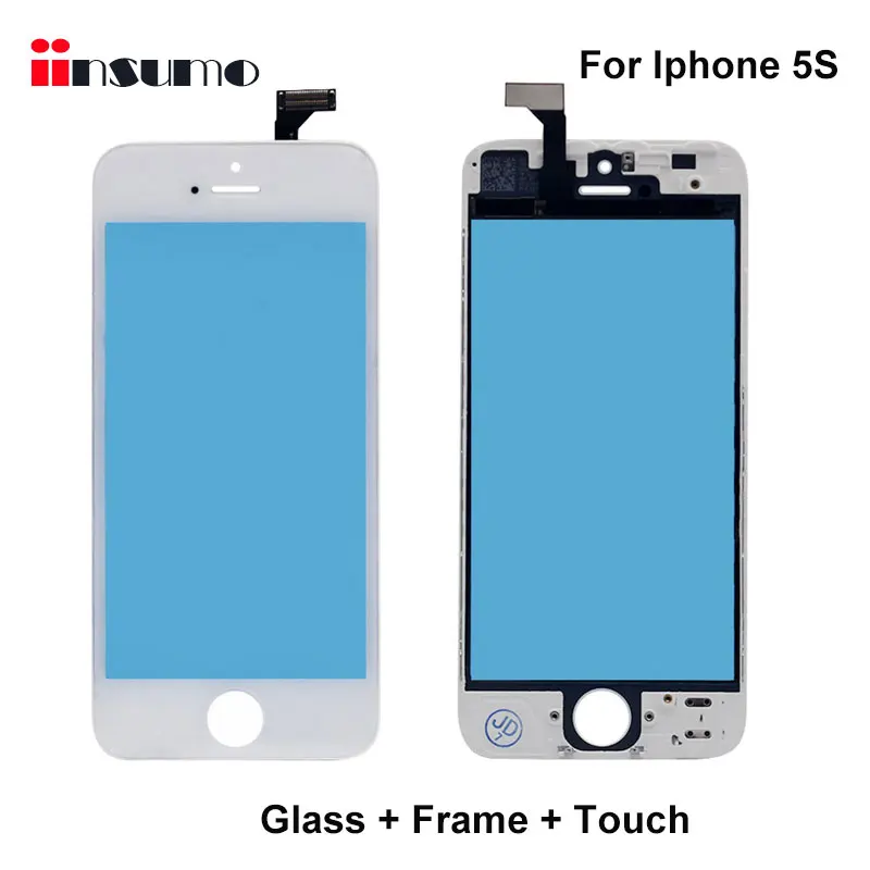3 в 1 передний Стекло+ рамка+ сенсорный экран Панель для iPhone 5/5C/5S/6/6 Plus Экран ремонт