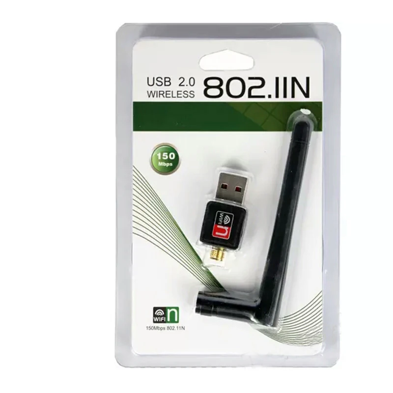 High Speed Mini USB Wifi Adapter Receiver 300Mbps 802.11b/n/g with Antenna | Электроника
