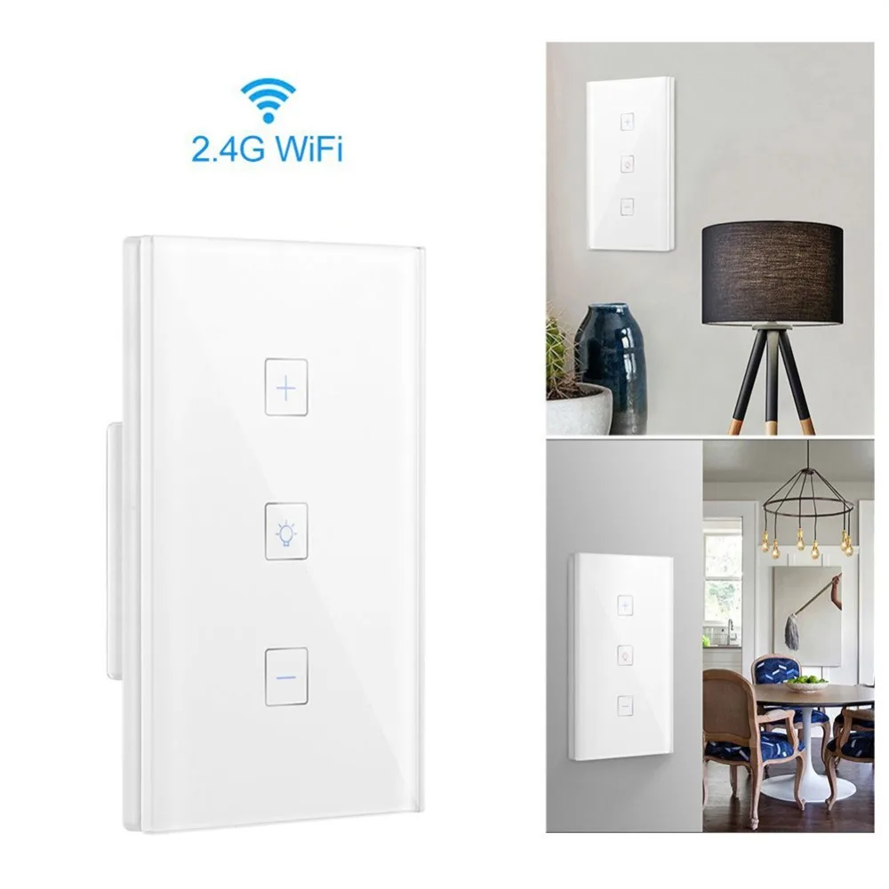 Tuya WiFi регулятор яркости освещения US Led диммер 220 V 110 V умная сенсорная лампочка с регулированием яркости работает с Amazon Alexa Google Home