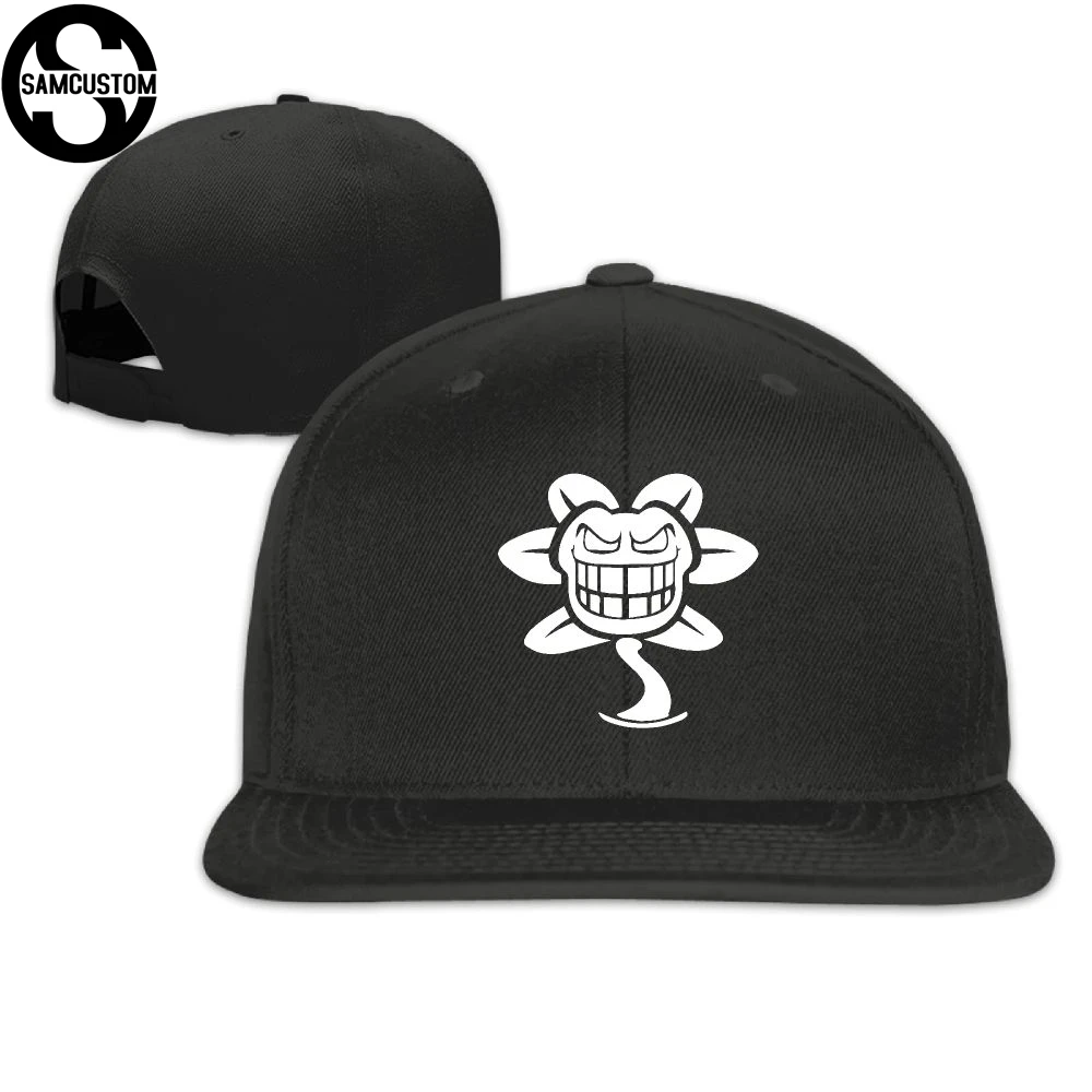 SAMCUSTOM Кепка бейсбольная кепка боковая 3D печать Undertale flower Повседневная gorras хип хоп Снэпбэк унисекс|Мужские