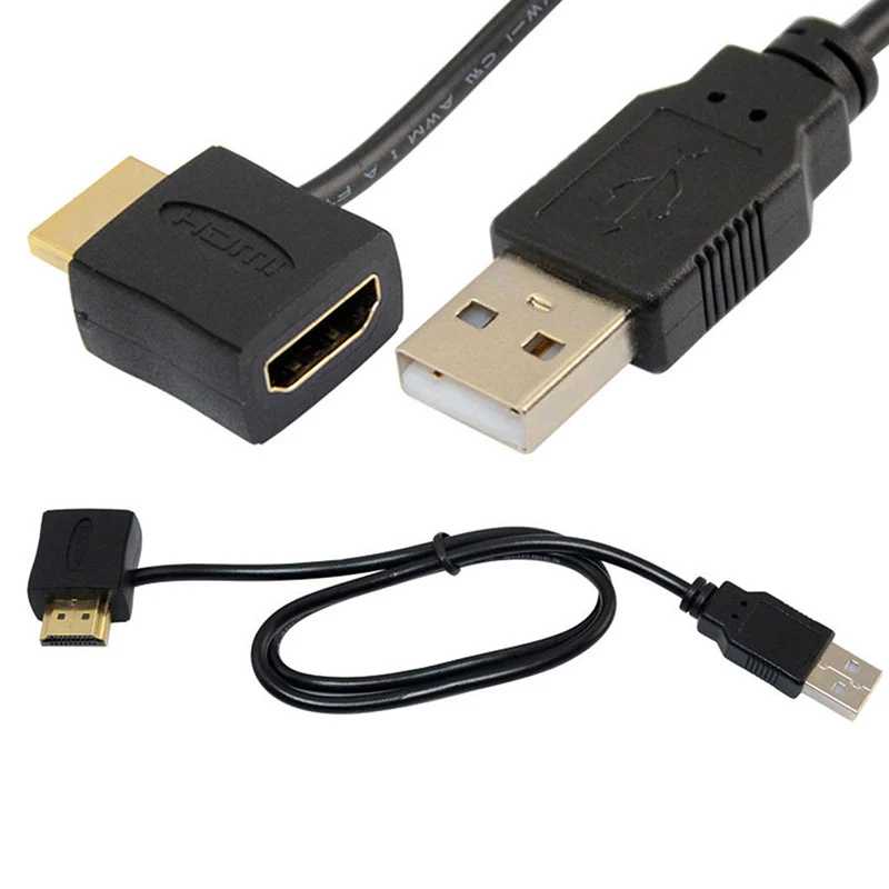 HDMI Мужской Женский A/V адаптер 50 см/1 6 фута с USB 2 0 разъем питания HSJ 19|Кабели