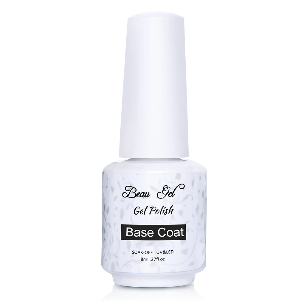 Base Coat Beau гель телесного цвета Гель-лак для ногтей замачиваемый УФ-лак для ногтей Блестящий Гель-лак Vernis Ongle 8 мл Полупостоянный Гель-лак - Цвет: Base Coat