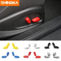 shineka abs seat adjustment button switch decorative handle cover trims for chevrolet camaro 2017car styling