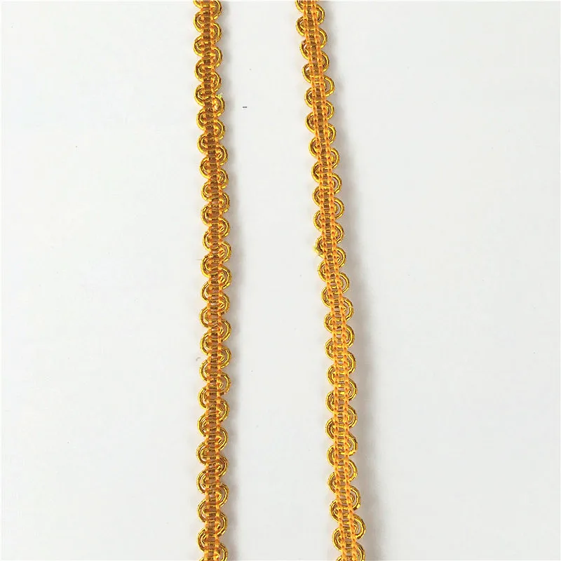 30 ярдов/партия ширина 6 мм нить искусственный шелк волнистая кружевная отделка