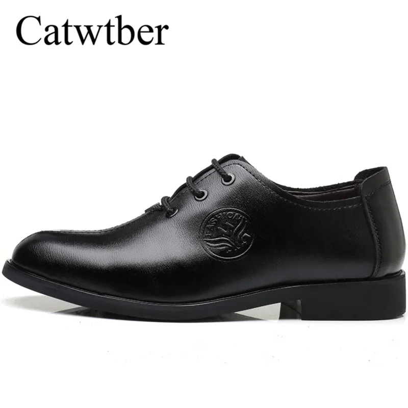 Catwtber 2018 классические Элитный бренд Мужские туфли Высокое качество Повседневное