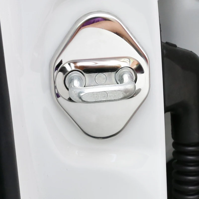 2pcs Car Door Lock Cover Sticker Protective Case Trim stainless steel Styling for Toyota C-HR | Автомобили и мотоциклы