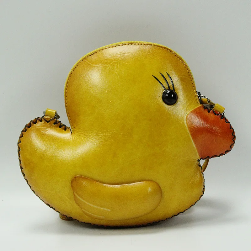 Женские сумки через плечо из 100% натуральной кожи маленькие с персонажами