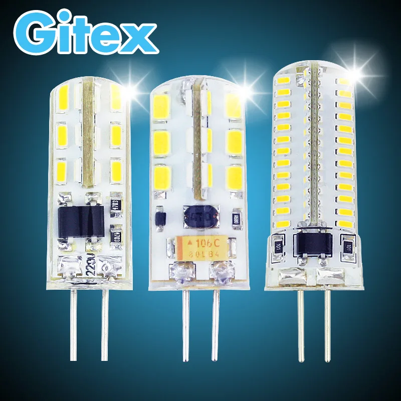 из светодиодов G4 3014SMD 3 Вт 5 6 7 9 10 лампада 12 В DC лампы AC лампа 220 фары | Лампы и