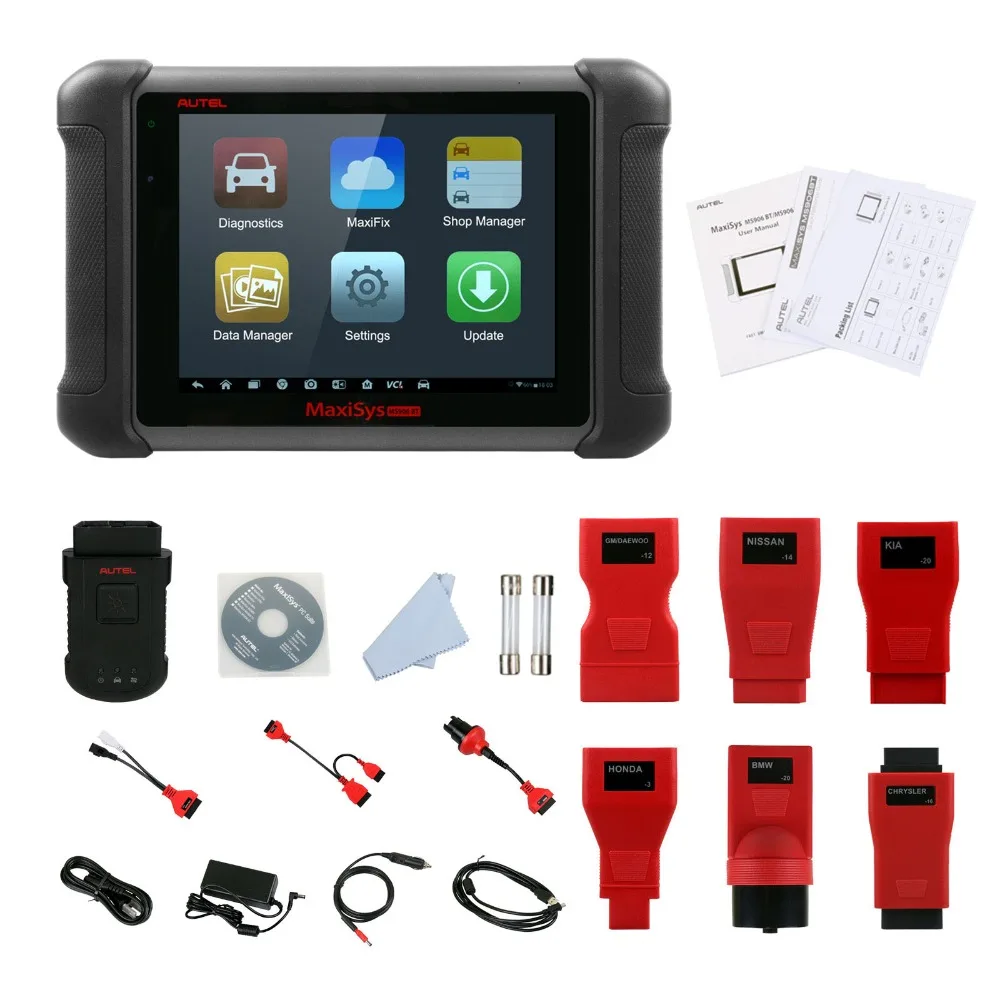 AUTEL MaxiSYS MS906BT автомобильный диагностический инструмент OBD2 полная система DPF ECU