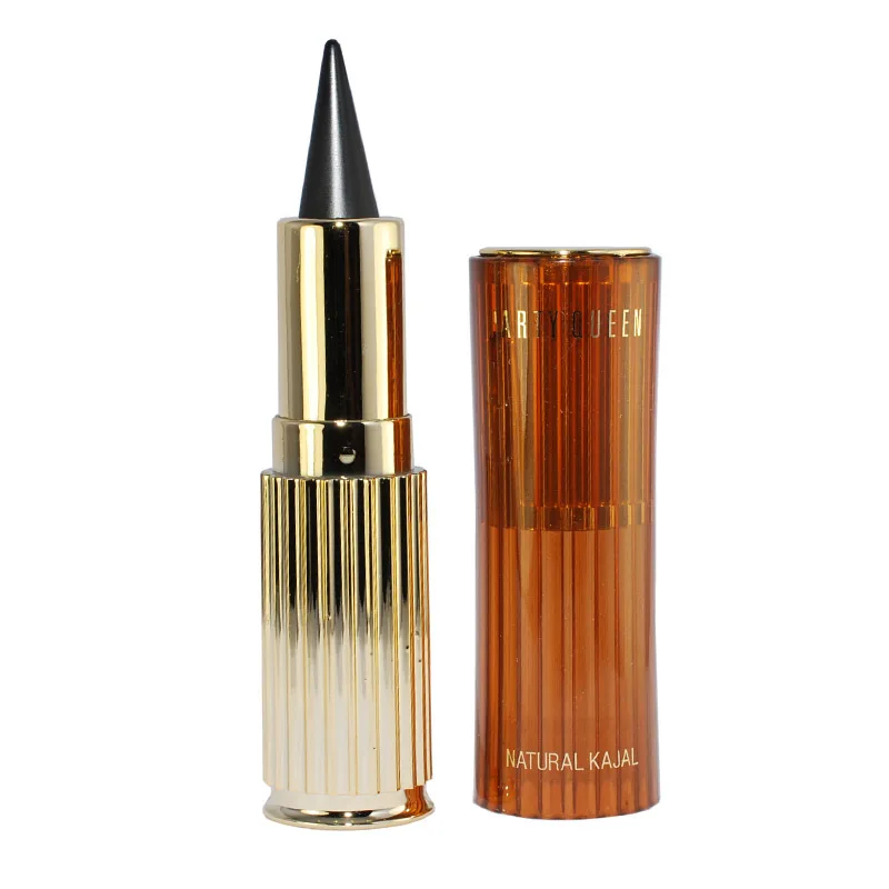 Для вечеринки королевы золотистого цвета плотная Черная Подводка для глаз