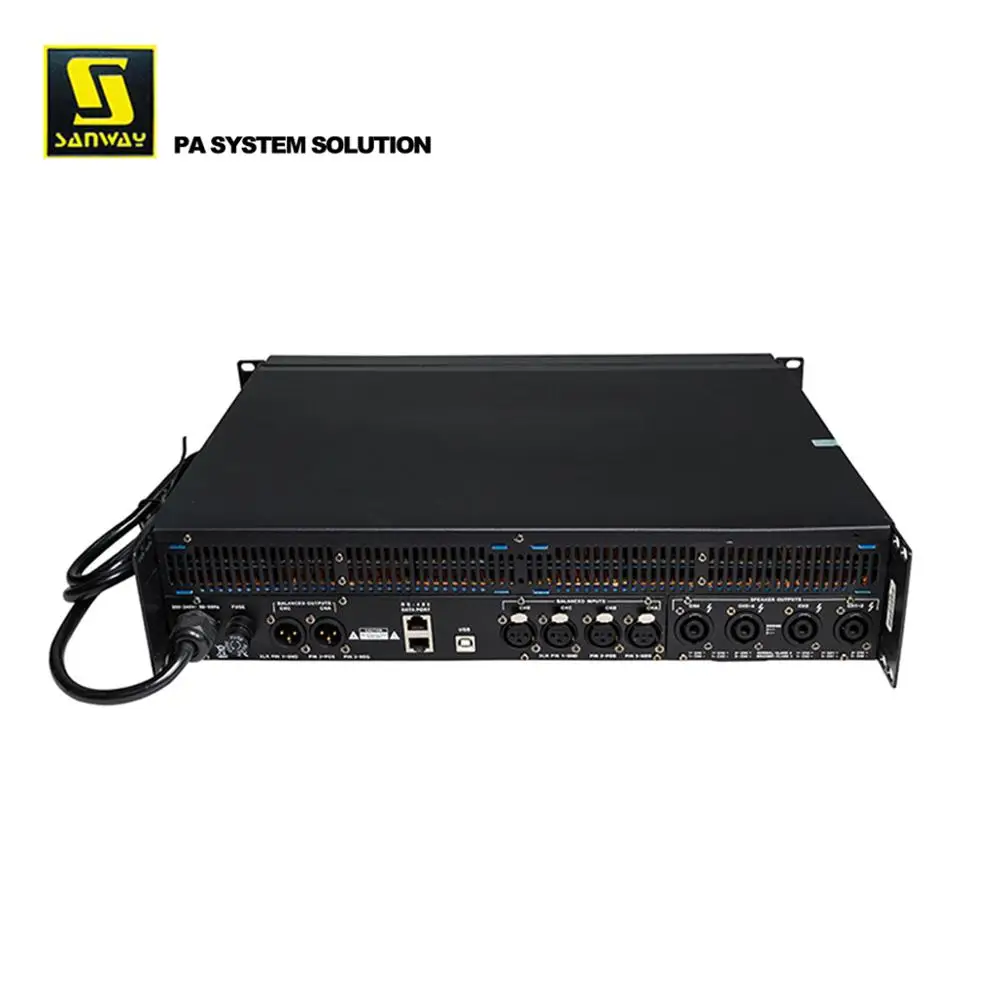 DSP 6KQ 4 канала Выход 4x1250W Мощность каскад усилителя звука Системы|Сценическое