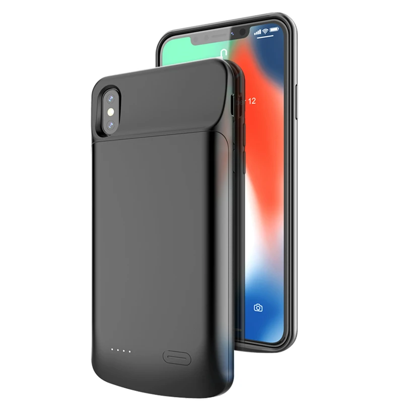 Чехол для зарядного устройства для iPhone X XS MAX XR чехол для аккумулятора power Bank чехол для зарядки s зарядное устройство ультра тонкий внешний чехол